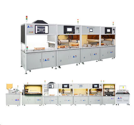 comprare Macchina per l'assemblaggio di pacchetti di celle cilindriche con interfaccia touch screen e pressione d'aria online manufacture