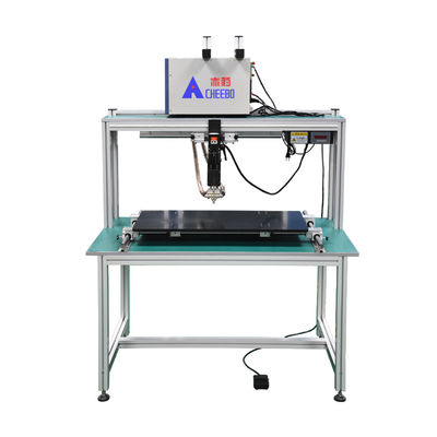 Macchine per saldatura a punto a scrivania a rotaia guida semiautomatica per batterie al litio cilindriche