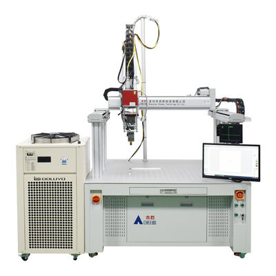 500 kg macchina di saldatura laser a fibra completamente automatica per batterie quadrate