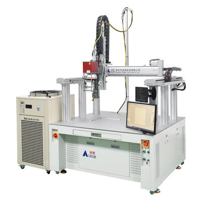 Batteria al litio quadrata a cella singola Gantry Laser Selding Semiautomatica Laser Spot Welding Machine